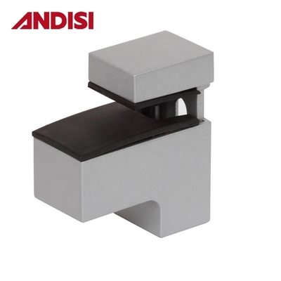 OEM aço de liga de zinco Altura ajustável 0-22mm Mural montar ângulo vidro para prateleira de vidro bracket pinça de vidro