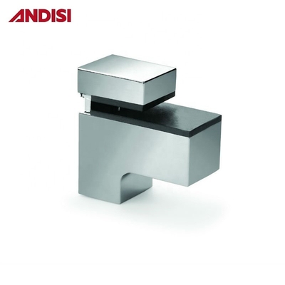 OEM aço de liga de zinco Altura ajustável 0-22mm Mural montar ângulo vidro para prateleira de vidro bracket pinça de vidro