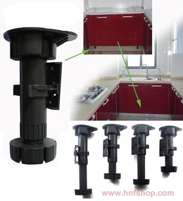 PP/ABS Material de cozinha Pedaços para móveis Altura 3 100-170mm Clips ajustáveis