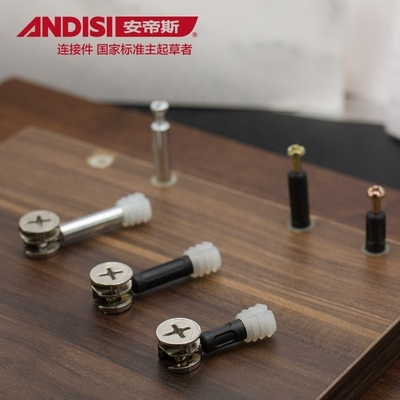 Mobiliário moderno liga de zinco fechadura de porta de cam escondida para cams dowels ajustando cams excêntricas