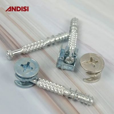 Acessórios para móveis de liga de zinco Acessórios para móveis de liga de cam Excentric Cam Mini Fix KD