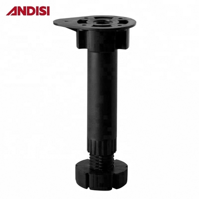 Armário de cozinha de acabamento preto PP ABS Altura ajustável Plinth Pés de plástico