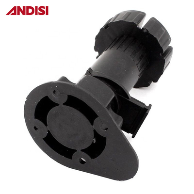 Armário de cozinha de acabamento preto PP ABS Altura ajustável Plinth Pés de plástico