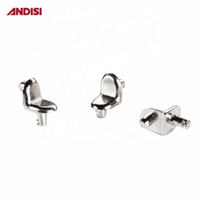Armário de metal revestido de níquel Brackets de prateleira de ferro fundido para articulações de móveis em forma de L de aço