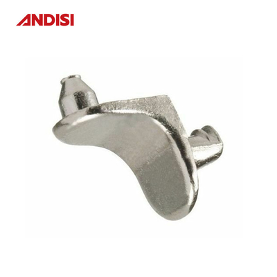 Armário de metal revestido de níquel Brackets de prateleira de ferro fundido para articulações de móveis em forma de L de aço