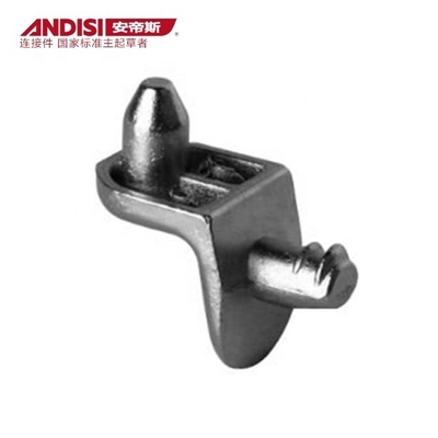 Armário de metal revestido de níquel Brackets de prateleira de ferro fundido para articulações de móveis em forma de L de aço