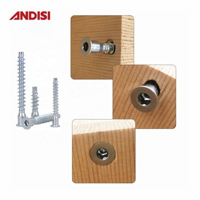 OEM suporte personalizado de aço cruz cabeça hexagonal Phillips cabeça plana Euro Confirmat parafuso