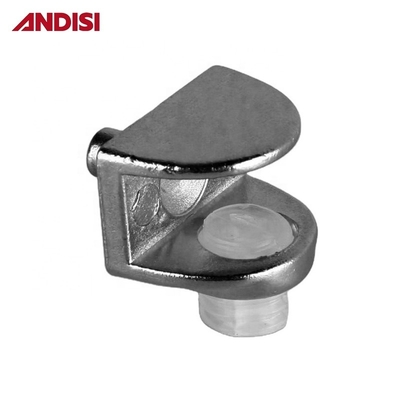 Conectores ajustáveis revestidos com zinco Prateleira Suporte Clips de vidro Proprietário de grampos para balcão de vidro plano