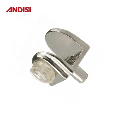 Conectores ajustáveis revestidos com zinco Prateleira Suporte Clips de vidro Proprietário de grampos para balcão de vidro plano