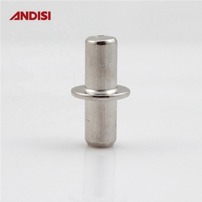 Pins funcionais de suporte de prateleiras revestidas de zinco/níquel para acessórios de móveis