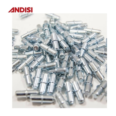 Pin de suporte de prateleiras metálicas de 5 mm para prateleiras em aço revestido com zinco/níquel