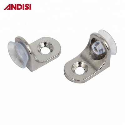 Armários Armário de metal com cálice de sucção de borracha de plástico e suporte de porta de vidro