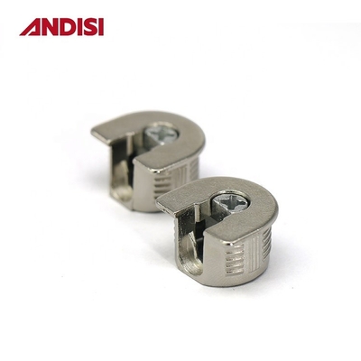 Painéis de madeira revestidos de zinco que ligam o conector de mobiliário conjunto Rafix com caixa de níquel