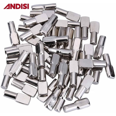Mobiliário hardware 5mm/7mm aço revestido de zinco porta prateleira Stud Bracket 8mm comprimento pinos