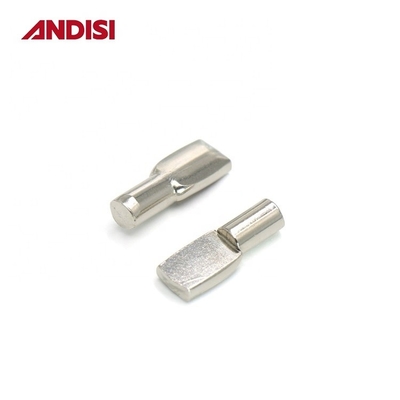 Mobiliário hardware 5mm/7mm aço revestido de zinco porta prateleira Stud Bracket 8mm comprimento pinos