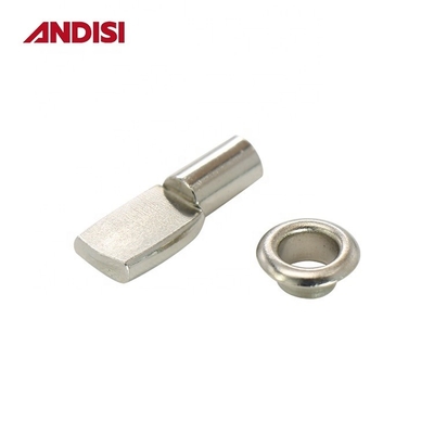 Mobiliário hardware 5mm/7mm aço revestido de zinco porta prateleira Stud Bracket 8mm comprimento pinos