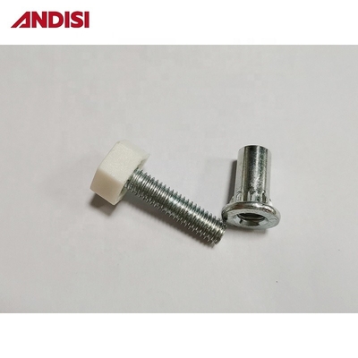 Pedaço de deslizamento de móveis ajustável anti-arranhões com aço revestido com zinco e diâmetro de 8 mm