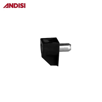 Estante de armário revestido de níquel suportes de pernos para armário de móveis 5mm pin de metal