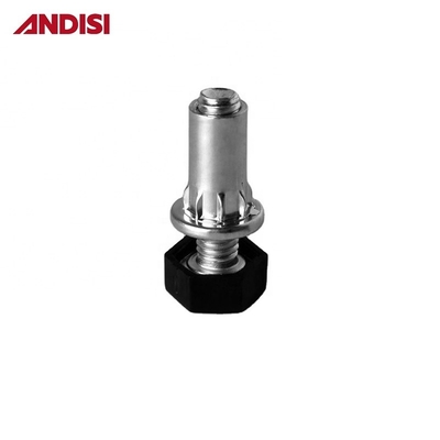 Pedaço de deslizamento de móveis ajustável anti-arranhões com aço revestido com zinco e diâmetro de 8 mm