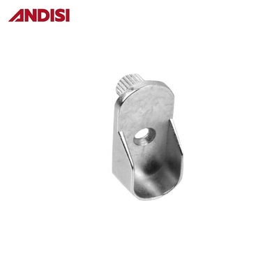 Acoplador de tubos oval cromado para roupas de guarda de 44 mm de comprimento