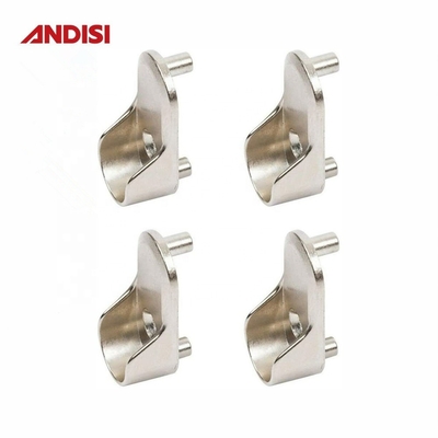 Acoplador de tubos oval cromado para roupas de guarda de 44 mm de comprimento