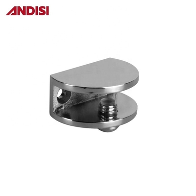 Mobiliário de cozinha Hardware Parede Montar Prateleira de vidro Suporte Bracket Clamp Clip 12,5 * 48mm
