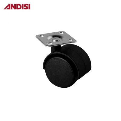 Cadeira de escritório de rodas de aço de nylon Roller de castor para estilo de design moderno Cabinet Diâmetro 30/40/50 mm