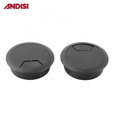 Home Office Mobiliário de plástico cabo de computador tomada de cabo de mesa de arame Cobertura de cabo Grommet 13mm/18mm altura