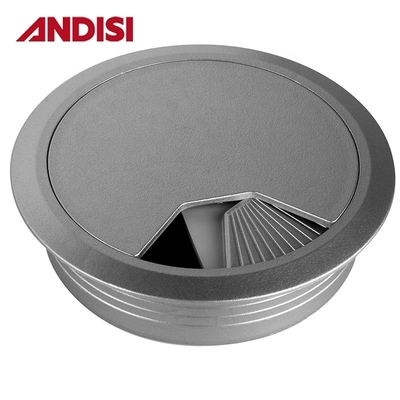 Home Office Mobiliário de plástico cabo de computador tomada de cabo de mesa de arame Cobertura de cabo Grommet 13mm/18mm altura