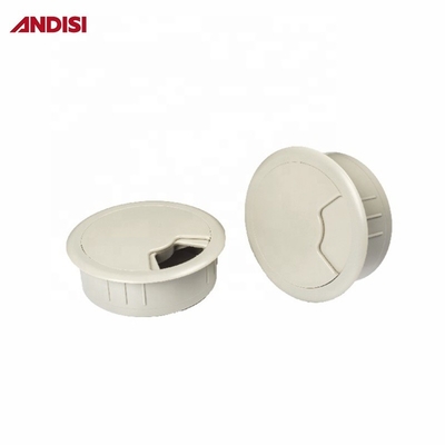 Home Office Mobiliário de plástico cabo de computador tomada de cabo de mesa de arame Cobertura de cabo Grommet 13mm/18mm altura