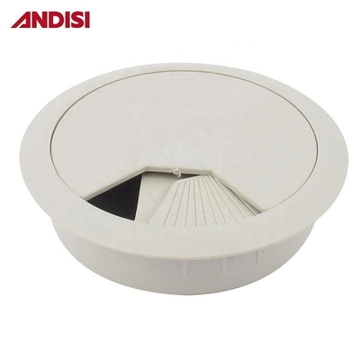 Home Office Mobiliário de plástico cabo de computador tomada de cabo de mesa de arame Cobertura de cabo Grommet 13mm/18mm altura