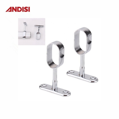 Outras peças de mobiliário 44 mm Cabinet Rod Center Support Bearings Roupas Tubos Support