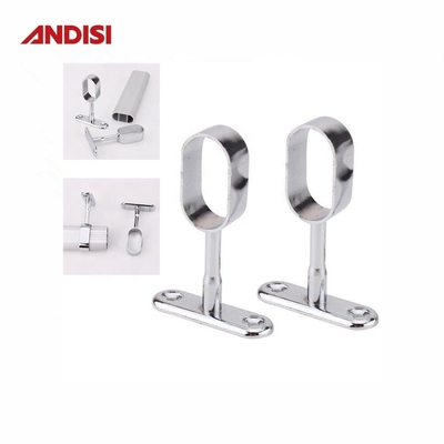 Outras peças de mobiliário 44 mm Cabinet Rod Center Support Bearings Roupas Tubos Support