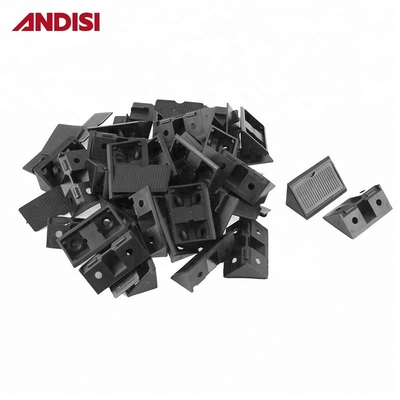 Home Office Armário de móveis ABS Conector de suporte de plástico em acabamento branco/preto/marrom