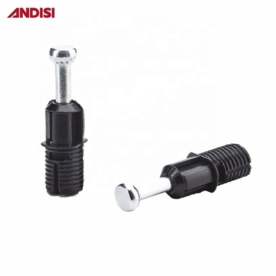 Conector de móveis M8 M10 Montagem rápida Mini Fix Mounting Bolt Dowels de aço plástico