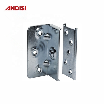 Mobiliário de quarto Hardware Conexão de Metal Corner Bracket de cama para madeira Metal Quadro de cama