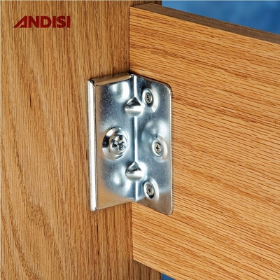 Mobiliário de quarto Hardware Conexão de Metal Corner Bracket de cama para madeira Metal Quadro de cama