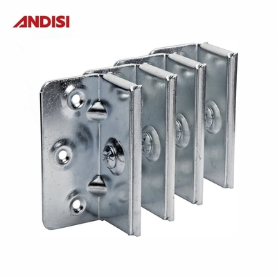 Mobiliário de quarto Hardware Conexão de Metal Corner Bracket de cama para madeira Metal Quadro de cama
