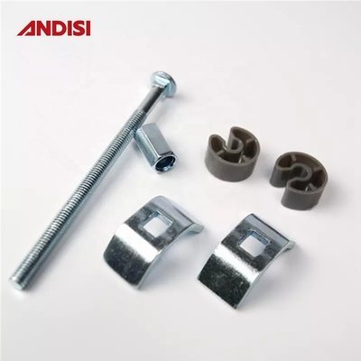 M6 Armário de Mobiliário de Cozinha Conector de parafusos conjuntos de plataforma de trabalho com superfície cinza revestida de zinco