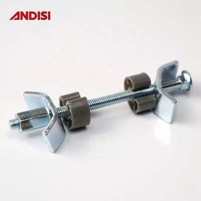 M6 Armário de Mobiliário de Cozinha Conector de parafusos conjuntos de plataforma de trabalho com superfície cinza revestida de zinco