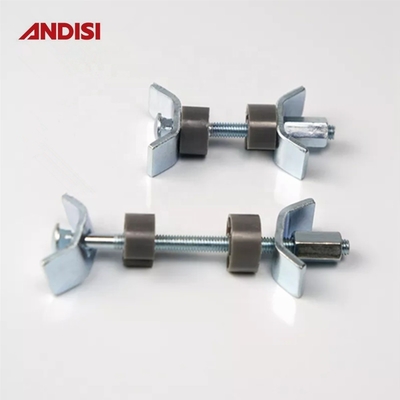 M6 Armário de Mobiliário de Cozinha Conector de parafusos conjuntos de plataforma de trabalho com superfície cinza revestida de zinco