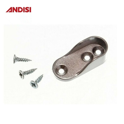 Armário moderno de liga de zinco oval Rod roupas de guarda-roupa de suspensão de trilho suporte de tubo para guarda-roupa