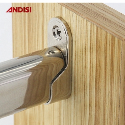 Armário moderno de liga de zinco oval Rod roupas de guarda-roupa de suspensão de trilho suporte de tubo para guarda-roupa