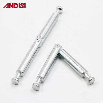 Embalagem de correio Mini Fixed Angle Metal Dowel Bolt para Mobiliário Conector de junção de madeira 40/24mm