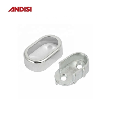 Pin de espessamento de liga de zinco flange guarda-roupa Tubos de suporte para 30x15mm Roupas Rod