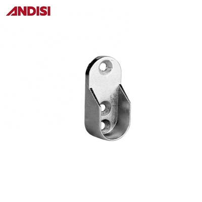 Armário de madeira Roupas Armário Rod Pole End Bracket Support Holder liga de zinco