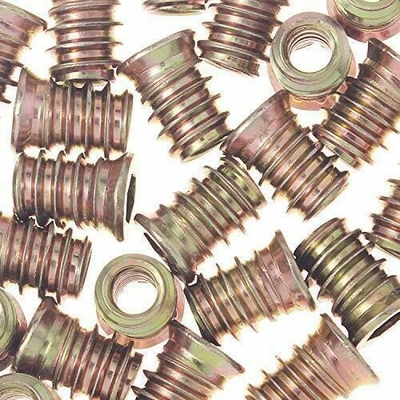 Embalagem de correio Y Hex Drive Fixação inserção roscada Mobiliário de madeira parafuso inserção de porca