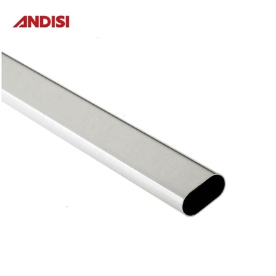 Mobiliário de quarto Tubos de alumínio guarda-roupa Tubos pendurados Rail Oval Armário Rod Tubos dobrados