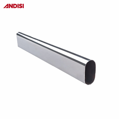 Mobiliário de quarto Tubos de alumínio guarda-roupa Tubos pendurados Rail Oval Armário Rod Tubos dobrados