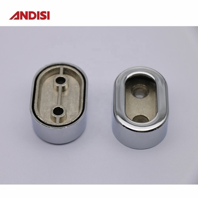 Pin de espessamento de liga de zinco flange guarda-roupa Tubos de suporte para 30x15mm Roupas Rod